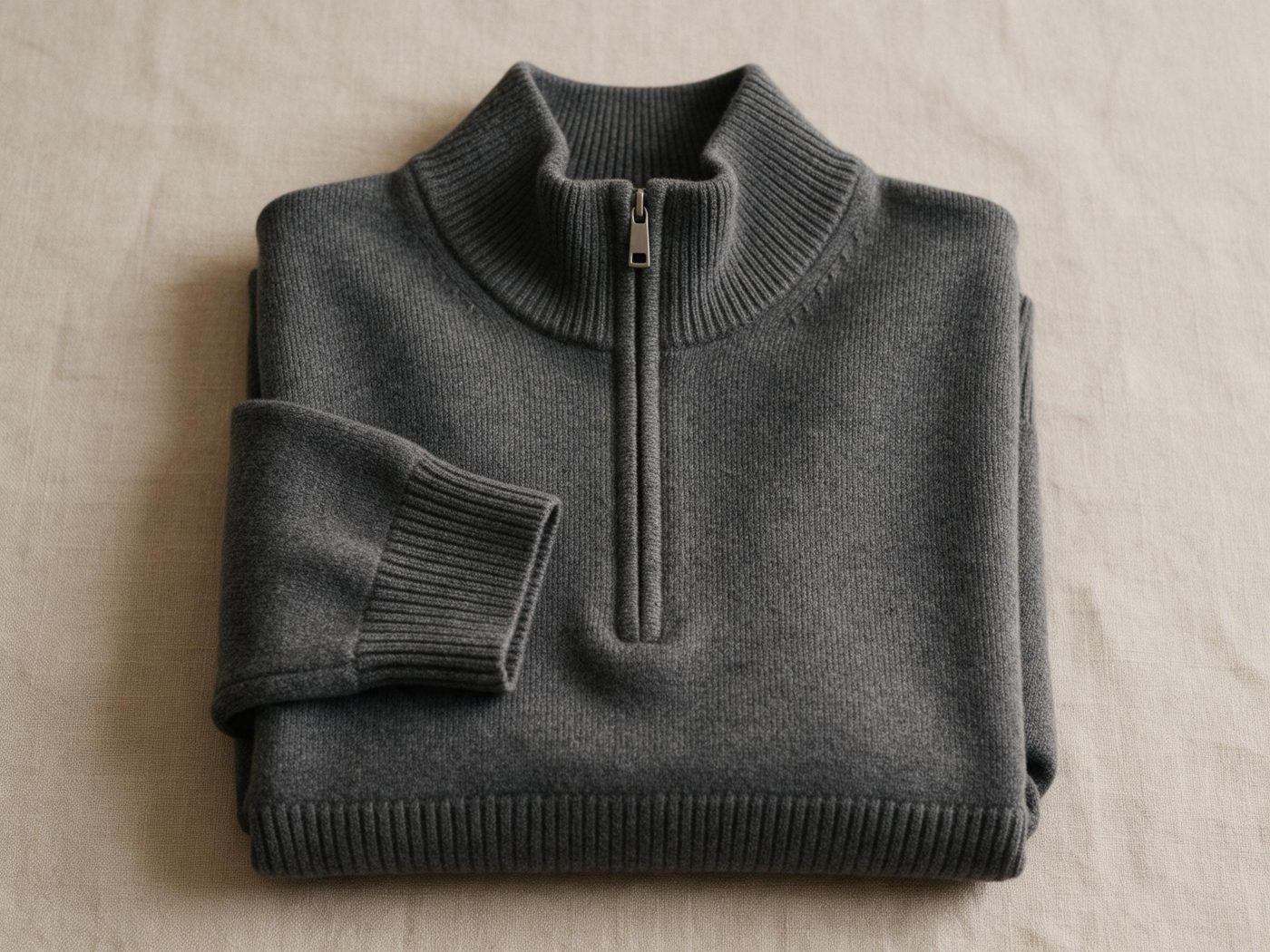 Quarter-Zip Knit Sweater